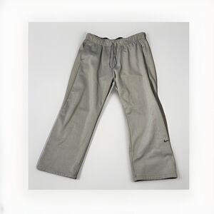 Nike Performance‎ Sweatpants Mens XL Gray Black Swoosh Elastic Waist Draw String